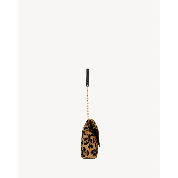 Saint Laurent CASSANDRE pouch on chain in pony hair leather designed in Paris