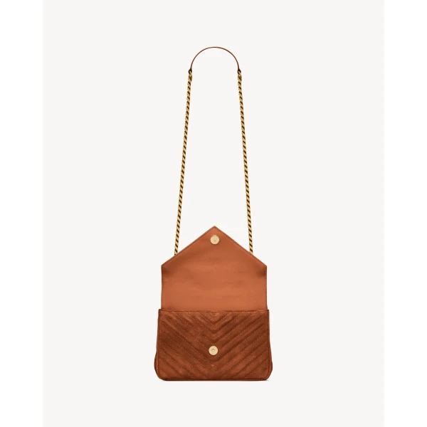 Saint Laurent COLLEGE MEDIUM IN QUILTED SUEDE designed in Paris