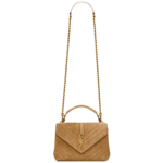 Saint Laurent COLLEGE MEDIUM IN QUILTED SUEDE designed in Paris