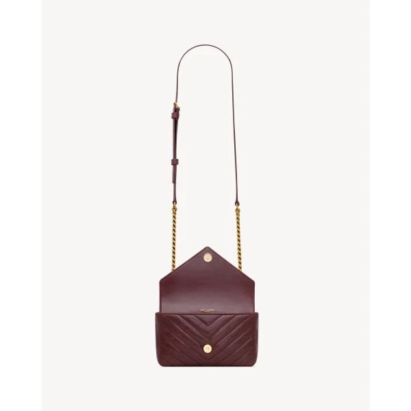 Saint Laurent COLLEGE mini in shiny leather designed in Paris