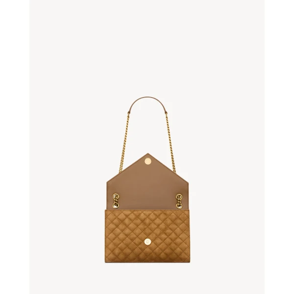 Saint Laurent ENVELOPE medium in suede designed in Paris