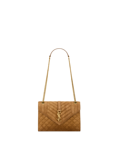 Saint Laurent ENVELOPE medium in suede designed in Paris