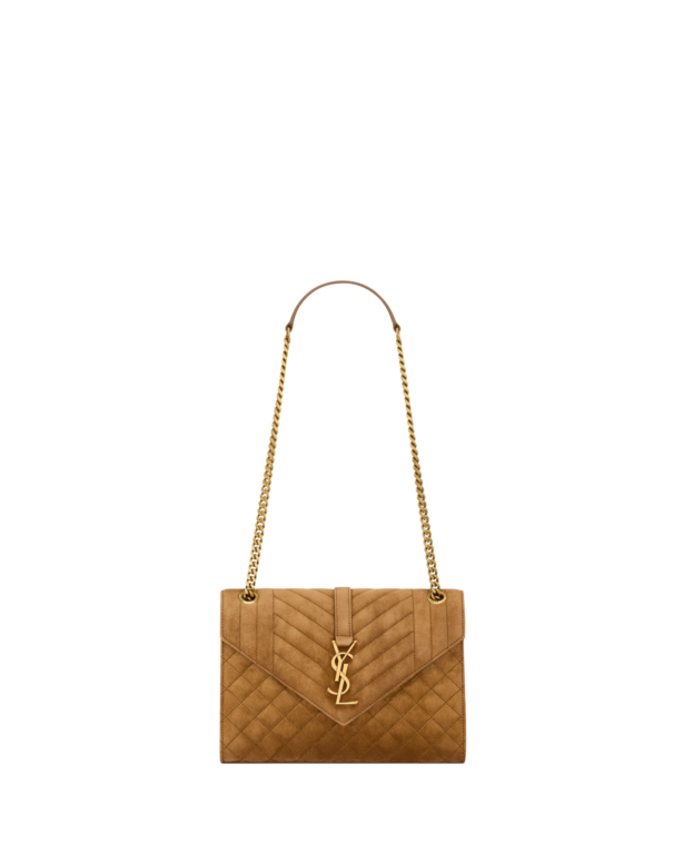 Saint Laurent ENVELOPE medium in suede designed in Paris