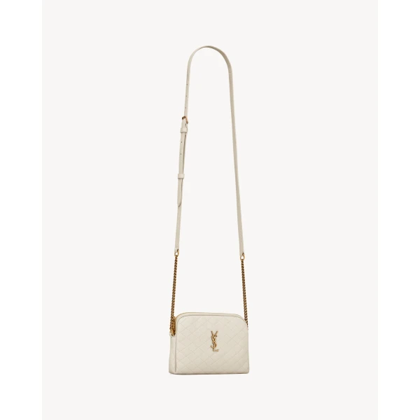 Saint Laurent GABY ZIPPERED POUCH IN LAMBSKIN designed in Paris