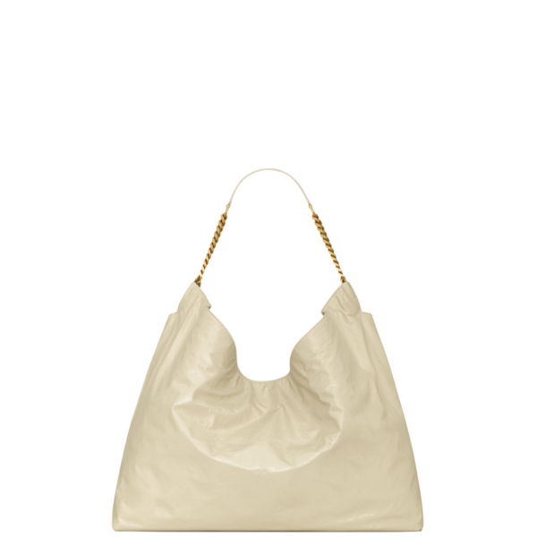 Saint Laurent HORTENSE hobo in shiny leather
