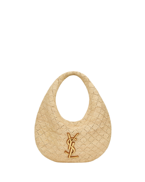 Saint Laurent ICARE hobo in raffia designed in Paris