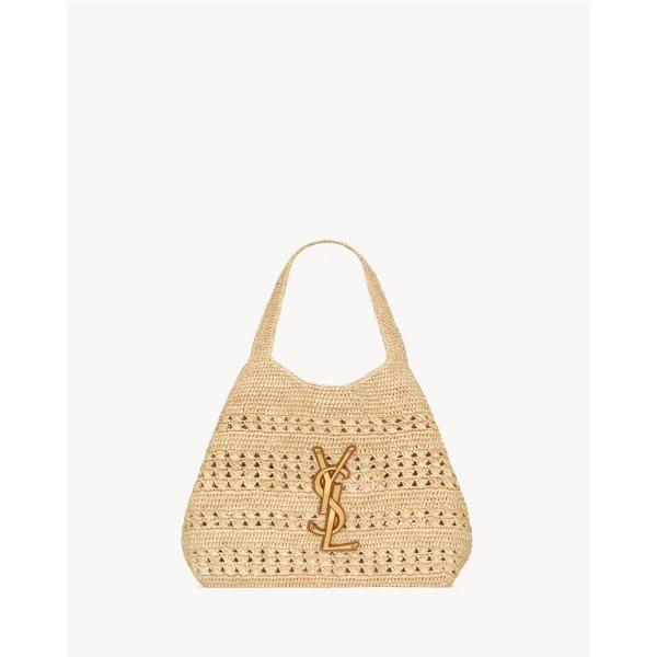 Saint Laurent ICARE medium in raffia designed in Paris