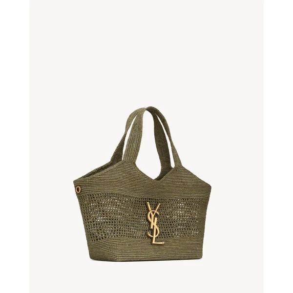 Saint Laurent ICARE medium in raffia designed in Paris