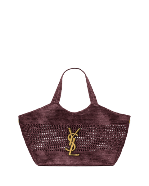 Saint Laurent ICARE medium in raffia designed in Paris