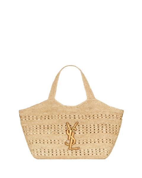 Saint Laurent ICARE medium in raffia designed in Paris