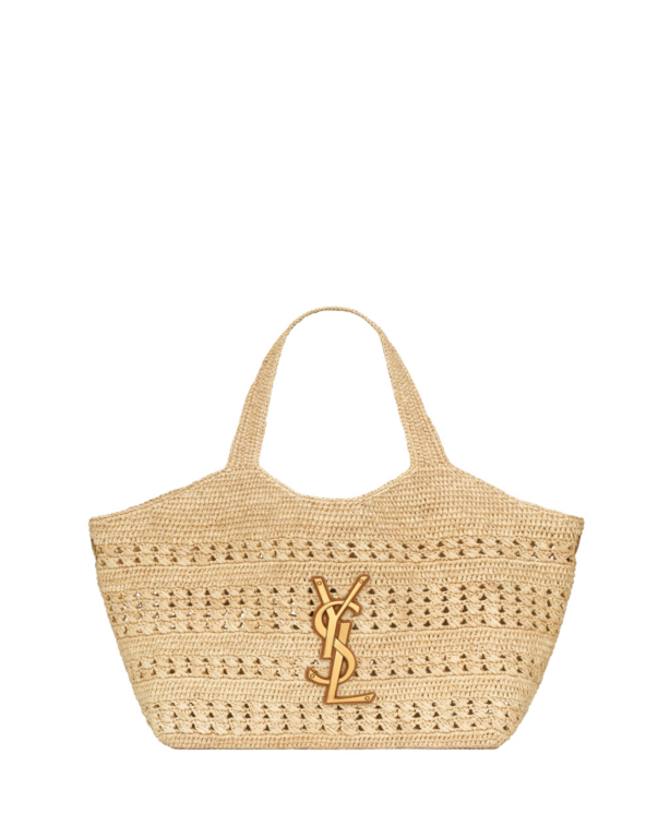 Saint Laurent ICARE medium in raffia designed in Paris