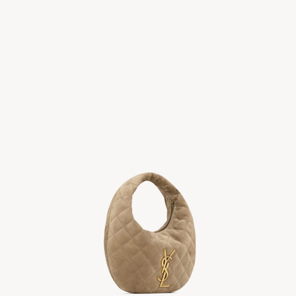 Saint Laurent ICARINO in quilted suede, view 4
