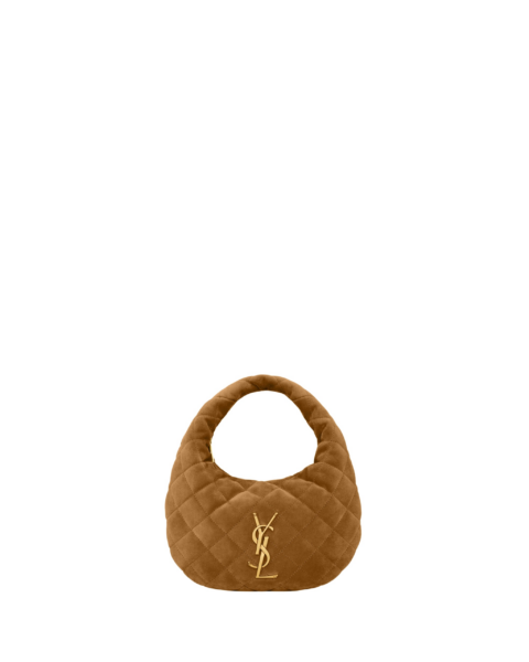 Saint Laurent ICARINO in quilted suede designed in Paris