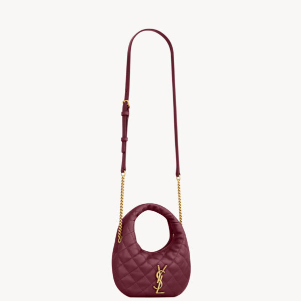 Saint Laurent ICARINO mini in quilted nappa, view 5