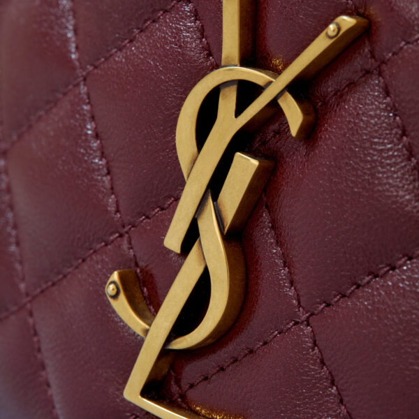 Saint Laurent ICARINO mini in quilted nappa, view 6