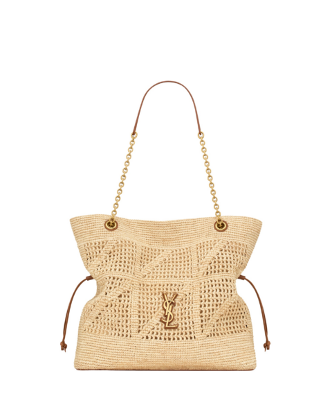 Saint Laurent JAMIE SHOPPING in raffia designed in Paris