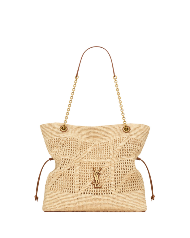 Saint Laurent JAMIE SHOPPING in raffia designed in Paris