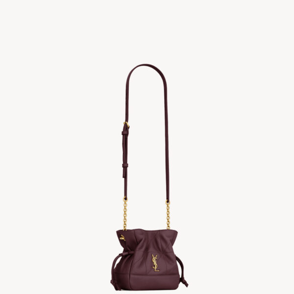 Saint Laurent JAMIE mini shoulder pouch in lambskin, view 5