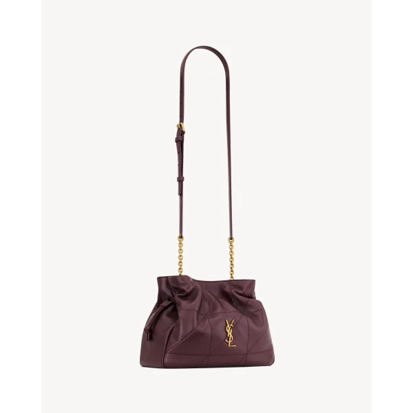 Saint Laurent JAMIE shoulder pouch in lambskin designed in Paris