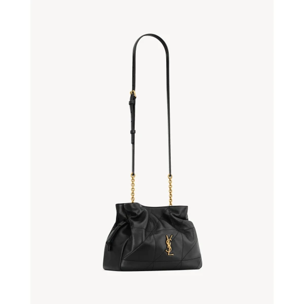 Saint Laurent JAMIE shoulder pouch in lambskin designed in Paris