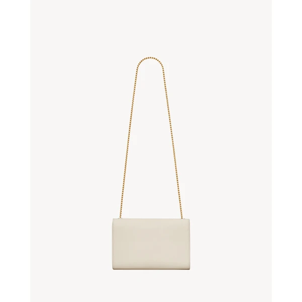 Saint Laurent KATE MEDIUM IN GRAIN DE POUDRE EMBOSSED LEATHER designed in Paris