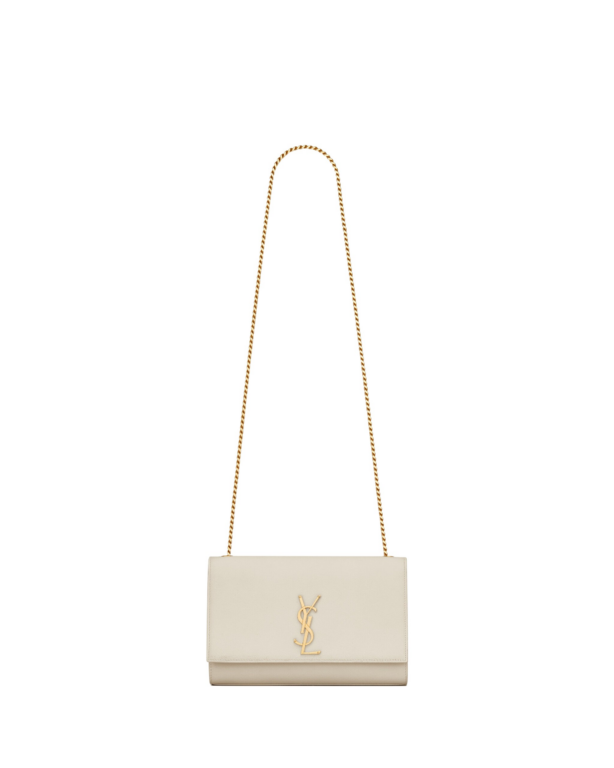 Saint Laurent KATE MEDIUM IN GRAIN DE POUDRE EMBOSSED LEATHER designed in Paris