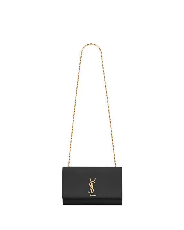 Saint Laurent KATE MEDIUM IN GRAIN DE POUDRE EMBOSSED LEATHER designed in Paris