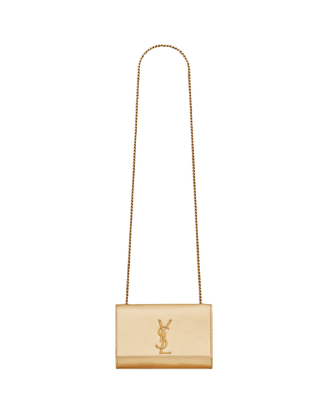 Saint Laurent KATE SMALL IN METALLIC LEATHER designed in Paris