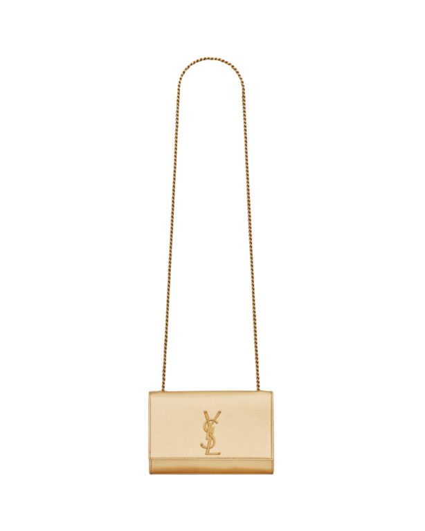 Saint Laurent KATE SMALL IN METALLIC LEATHER designed in Paris
