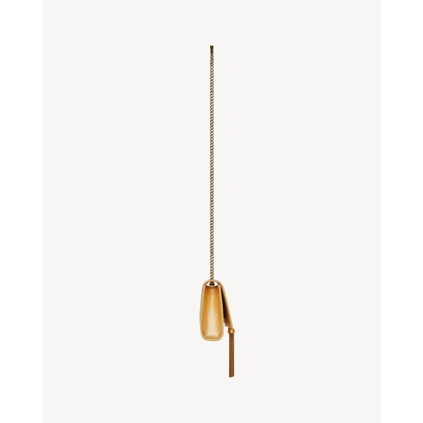 Saint Laurent KATE SMALL TASSEL IN METALLIC LEATHER designed in Paris
