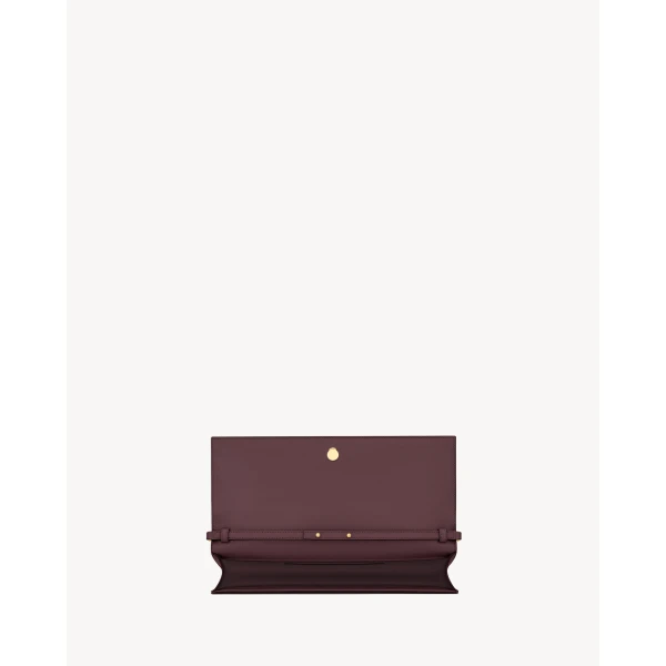 Saint Laurent KATE clutch in grain de poudre leather designed in Paris