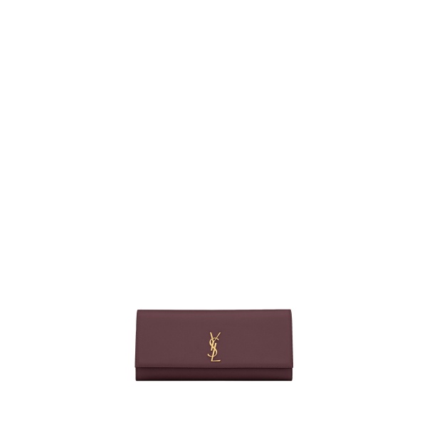 Saint Laurent KATE clutch in grain de poudre leather designed in Paris