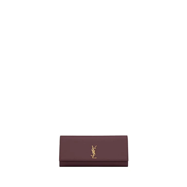 Saint Laurent KATE clutch in grain de poudre leather designed in Paris