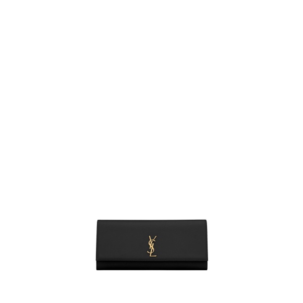 Saint Laurent KATE clutch in grain de poudre leather designed in Paris