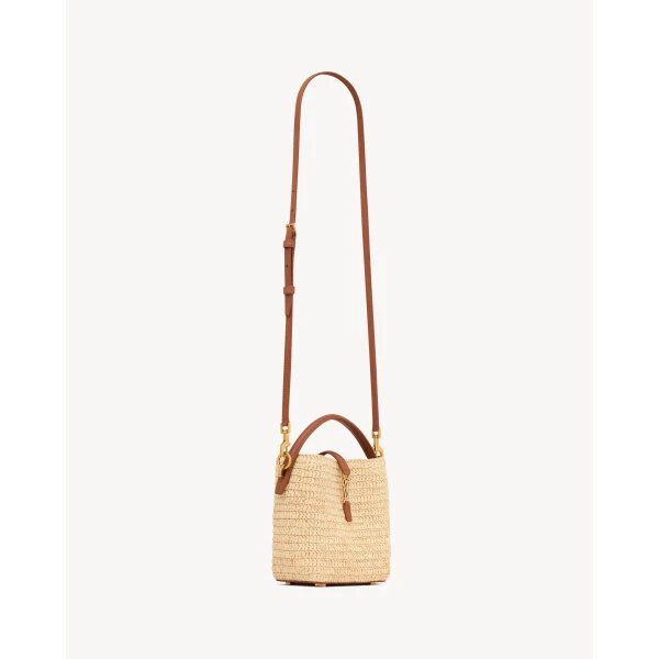Saint Laurent LE 37 mini in raffia designed in Paris