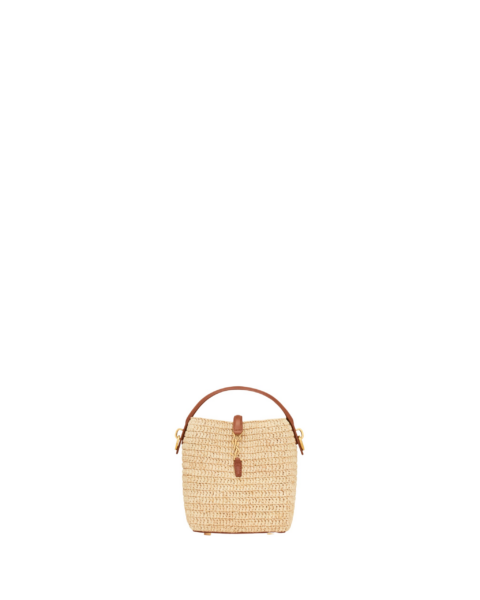 Saint Laurent LE 37 mini in raffia designed in Paris