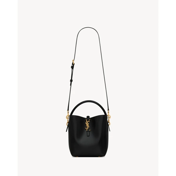 Saint Laurent LE 37 small in shiny leather designed in Paris