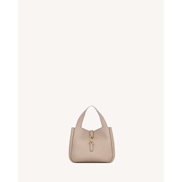 Saint Laurent LE 5 À 7 BABY BEA in grained leather designed in Paris