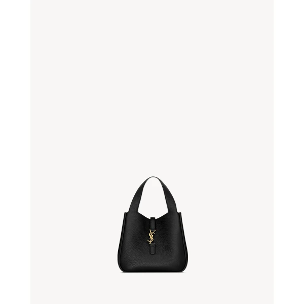 Saint Laurent LE 5 À 7 BABY BEA in grained leather designed in Paris