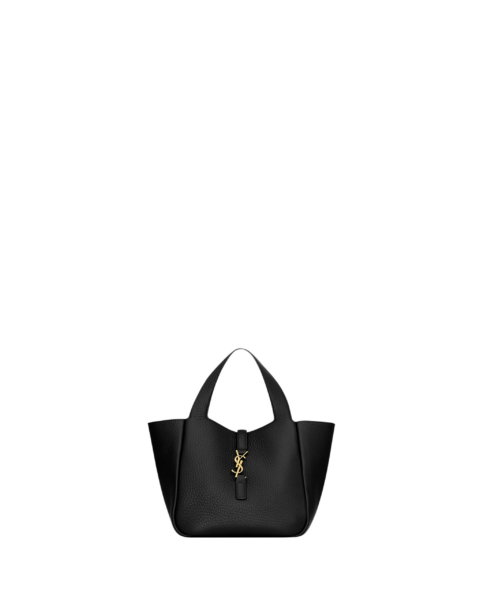 Saint Laurent LE 5 À 7 BABY BEA in grained leather designed in Paris