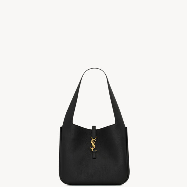 Saint Laurent LE 5 À 7 SMALL BEA in grained leather, view 3