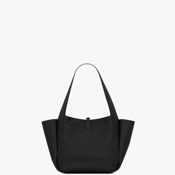 Saint Laurent LE 5 À 7 SMALL BEA in grained leather, view 4