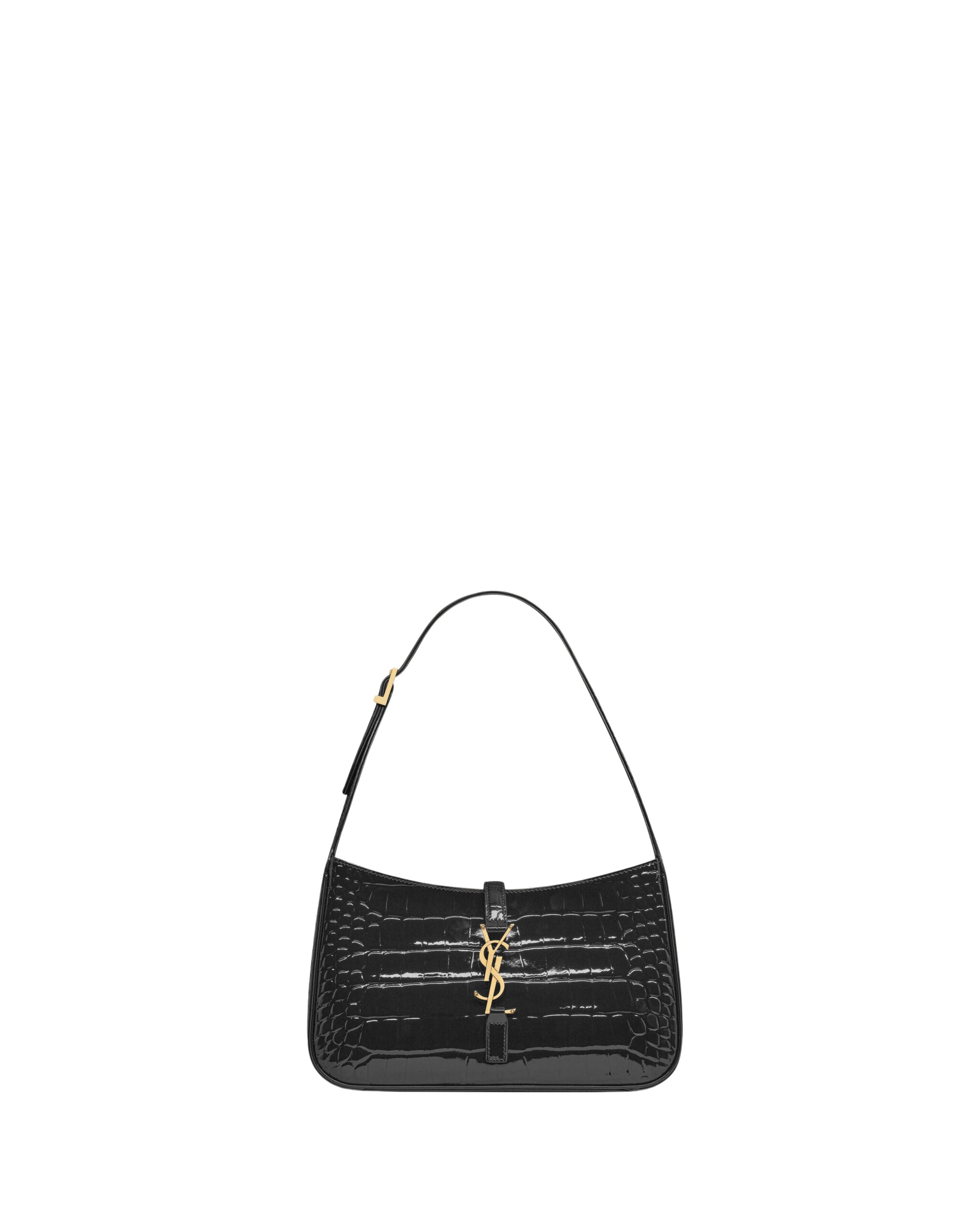 Saint-Laurent-LE-5-A-7-in-crocodile-embossed-patent-leather-coveti-scaled92351_nobg Saint Laurent LE 5 À 7 in crocodile-embossed patent leather designed in Paris