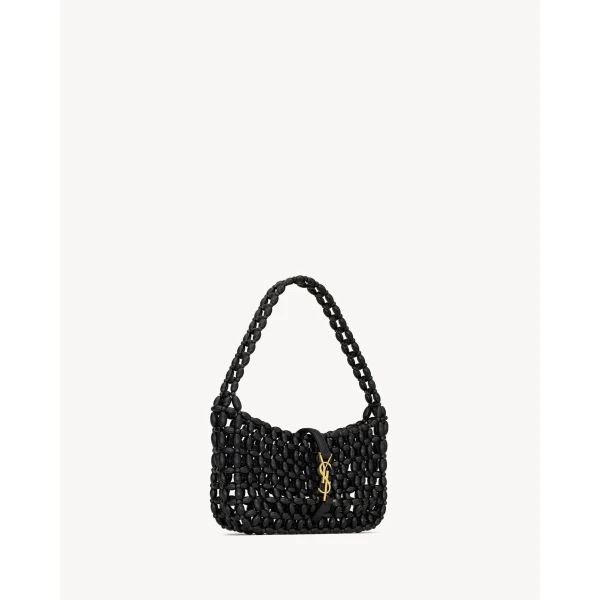 Saint Laurent LE 5 À 7 in wood beads designed in Paris