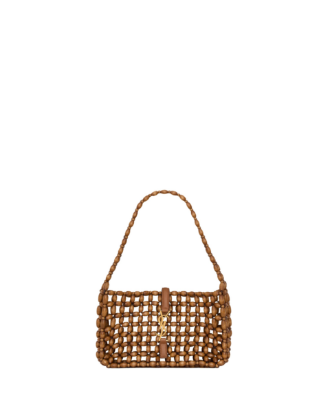 Saint Laurent LE 5 À 7 in wood beads designed in Paris