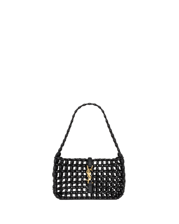 Saint Laurent LE 5 À 7 in wood beads designed in Paris