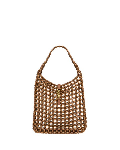 Saint Laurent LE 5 À 7 large in wood beads designed in Paris
