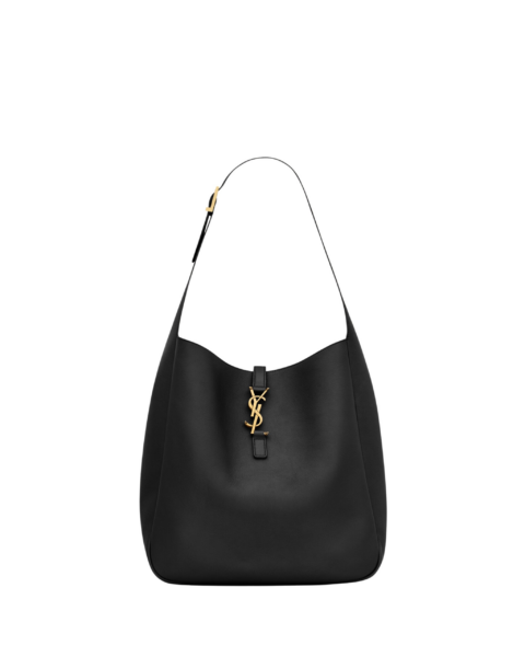 Saint Laurent LE 5 À 7 supple LARGE in grained leather designed in Paris
