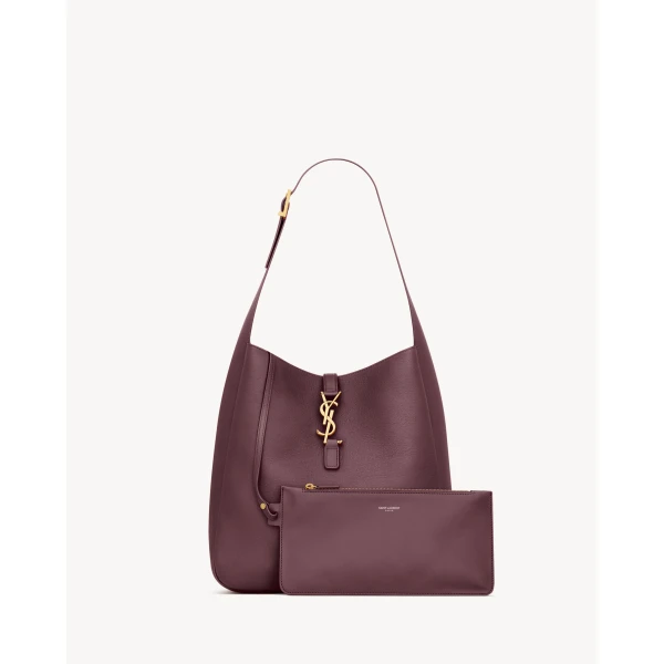 Saint Laurent LE 5 À 7 supple large in grained leather designed in Paris