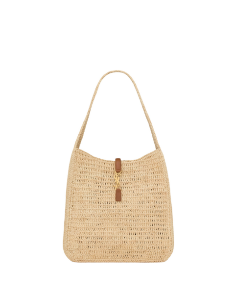 Saint Laurent LE 5 À 7 supple large in raffia designed in Paris
